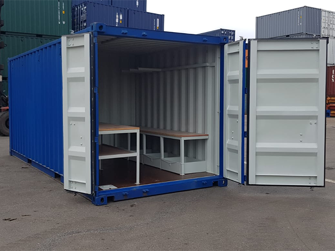 workshop container for builders