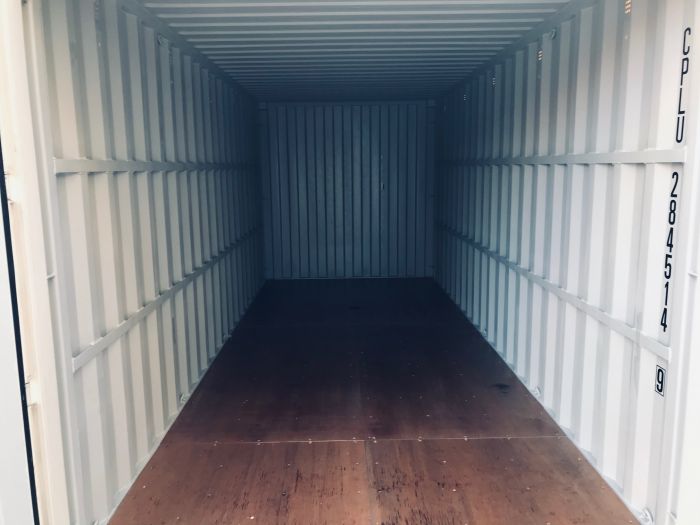 Inside of the  20ft moving container