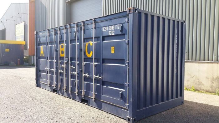 20ft Open Side Drip tray container | Hacon Containers