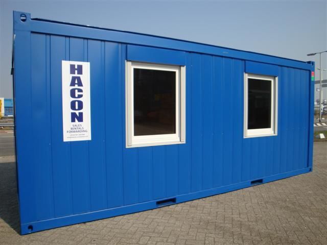  20ft office unit with windows and doors