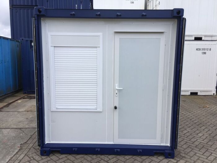  Accommodation container with door and window