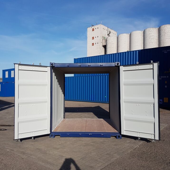  See through small 10ft container with double open doors