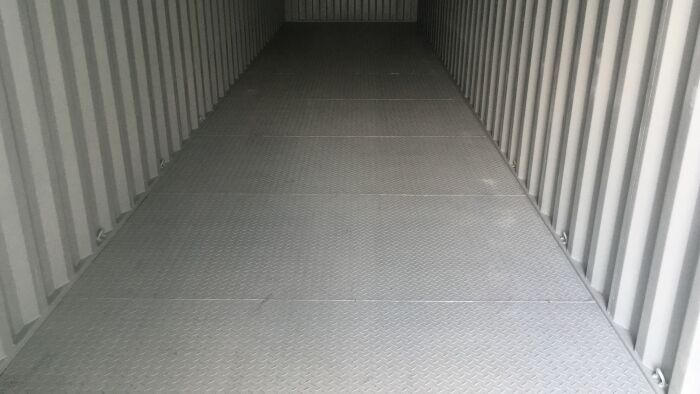  Steel floor in 40ft high cube container