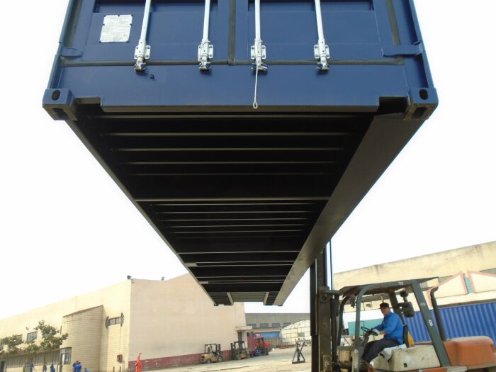 Bottom of the 40ft High Cube Open Side container