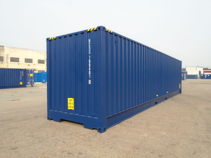  40ft High Cube Open Side container with closed rear wall